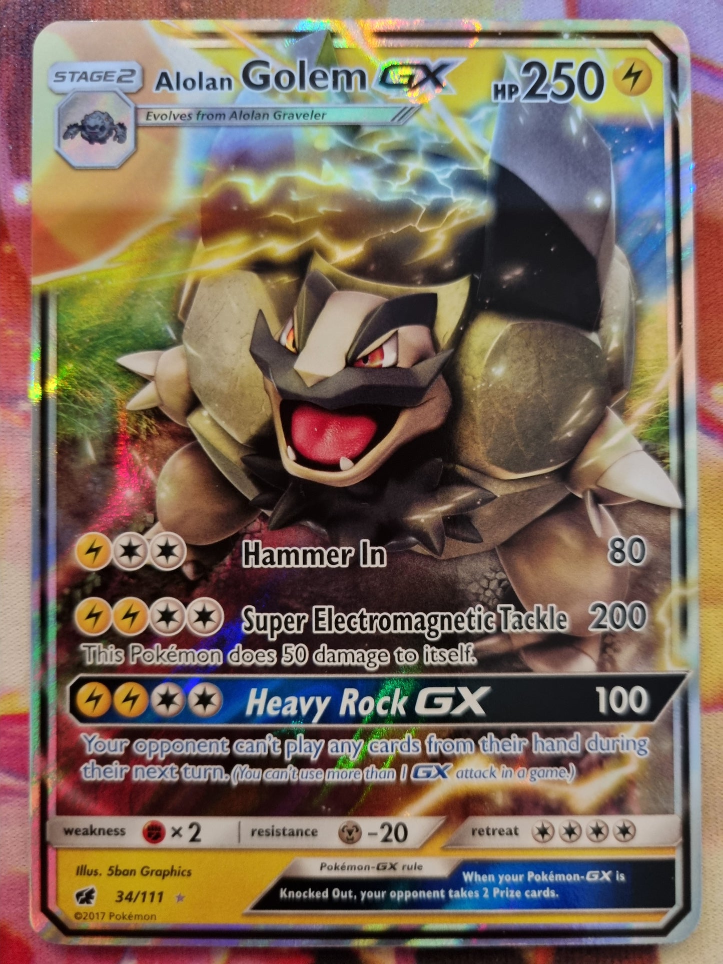 Alolan Golem GX 034/111