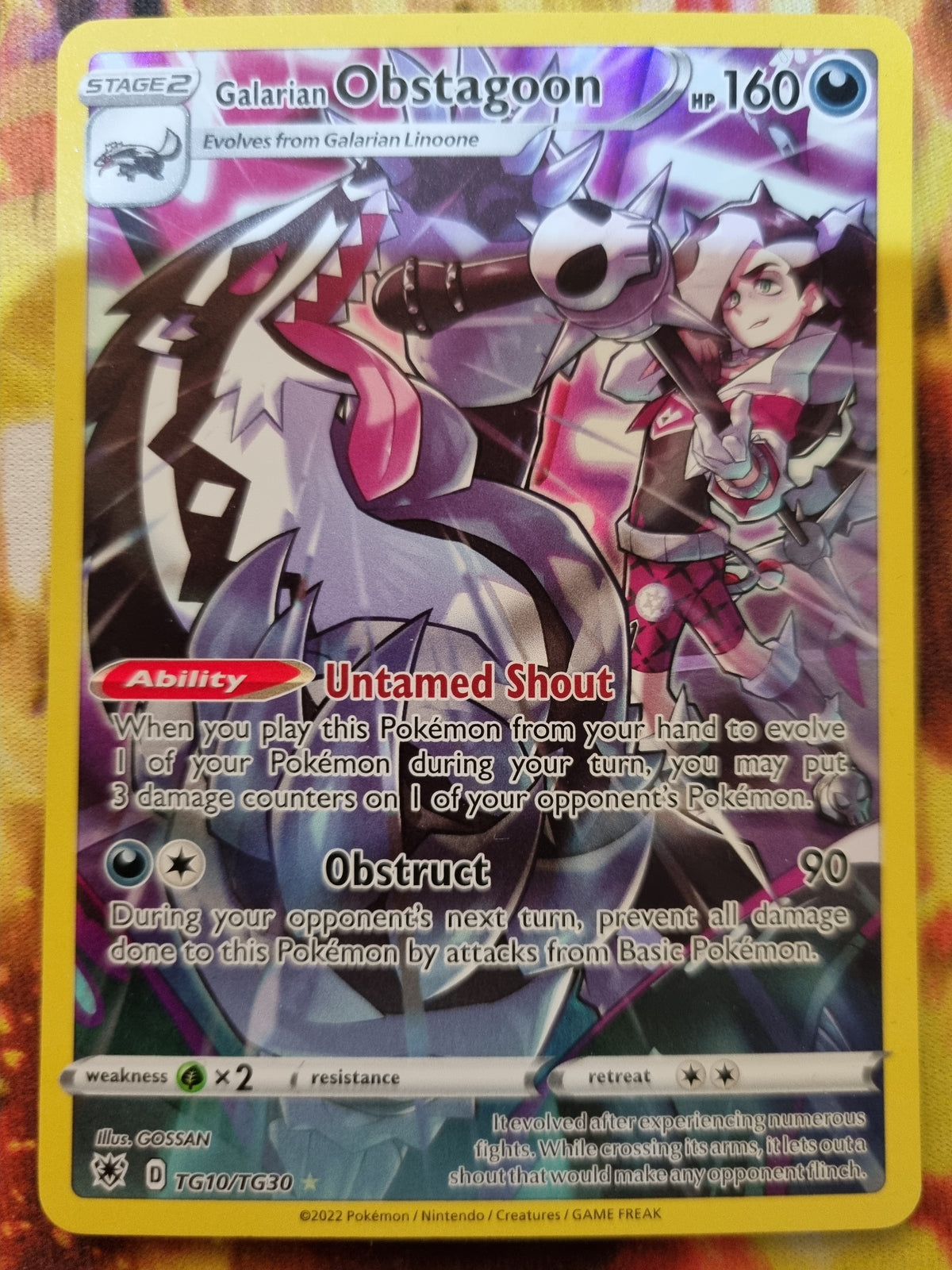 Galarian Obstagoon TG10/TG30
