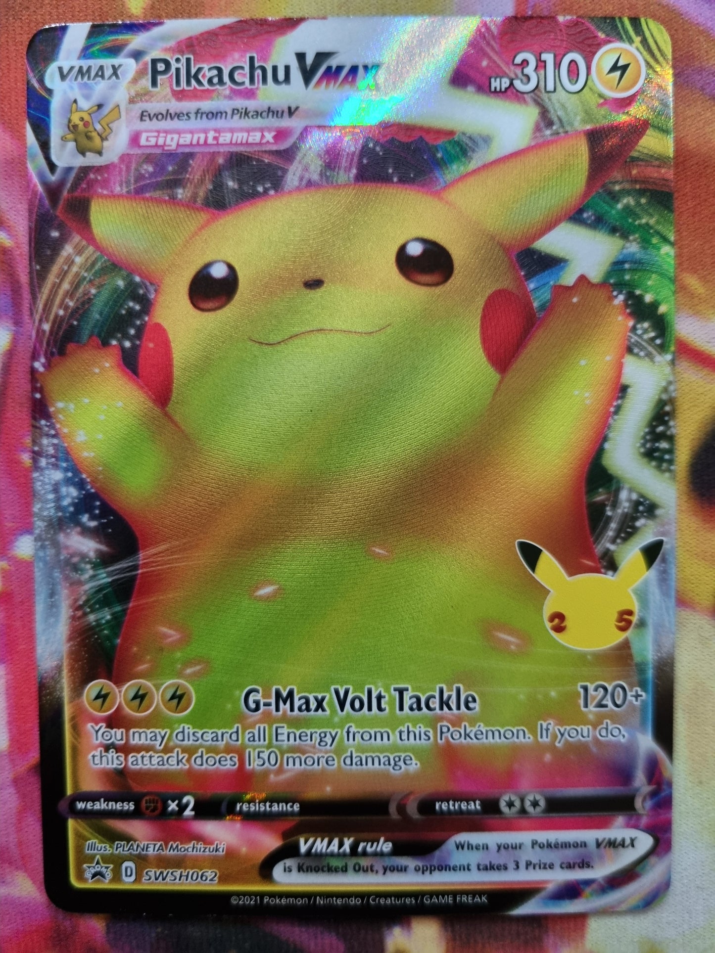 Pikachu Vmax SWSH062