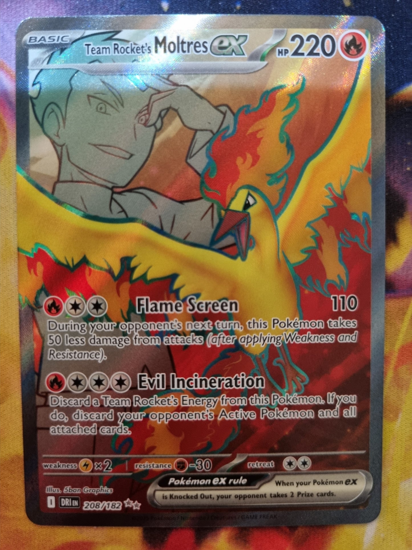 Team Rockets Moltres EX 208/182