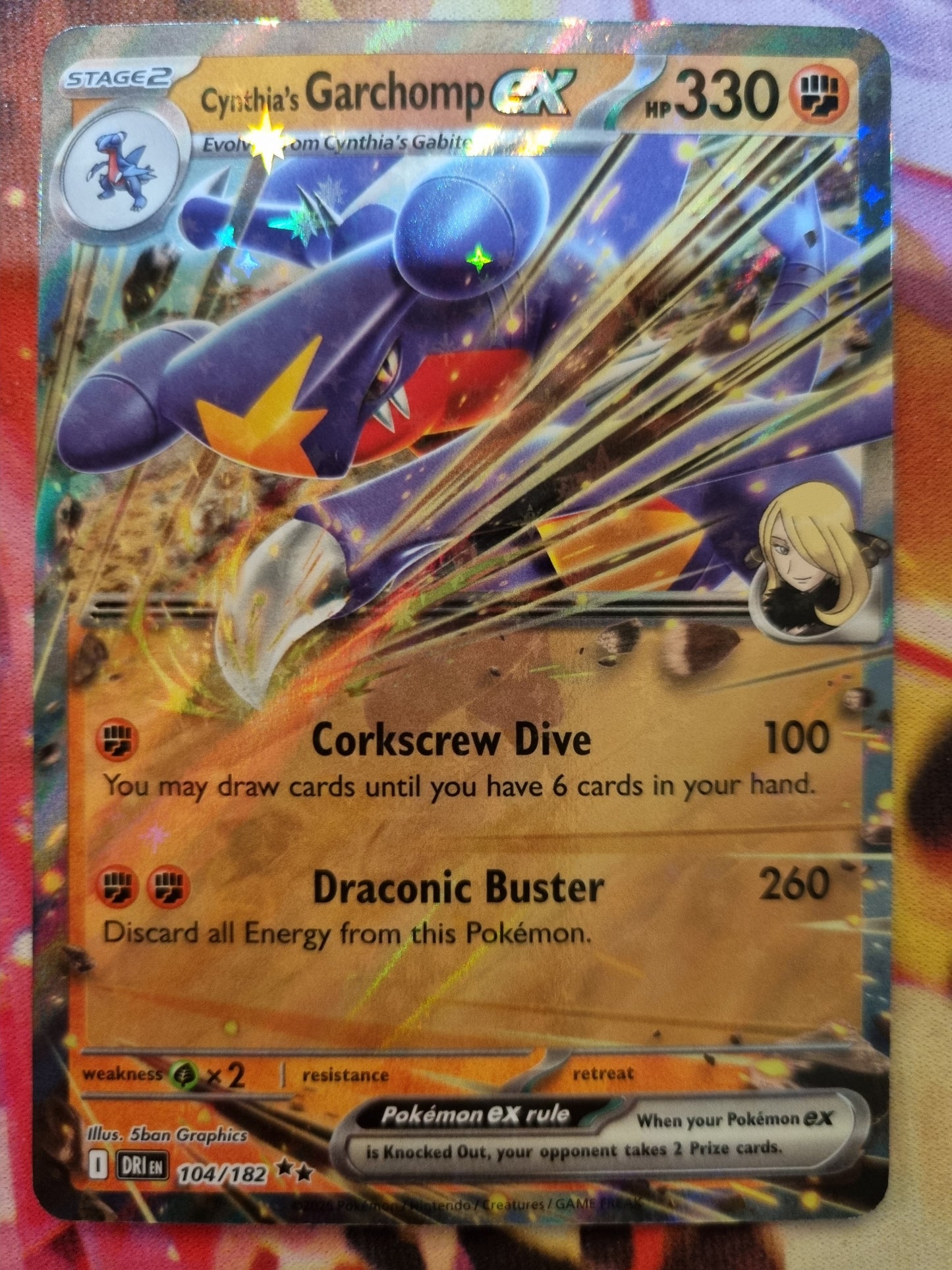 Cynthias Garchomp EX 104/182