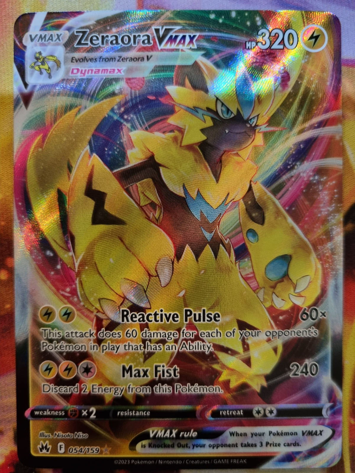 Zeraora Vmax 054/159