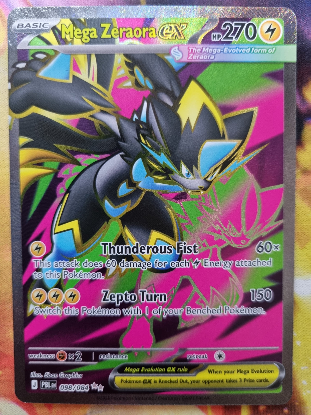 Mega Zeraora EX 098/084