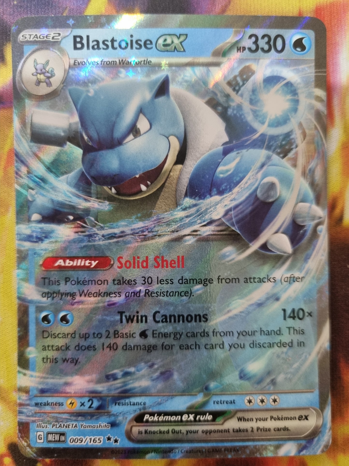 Blastoise EX 009/165