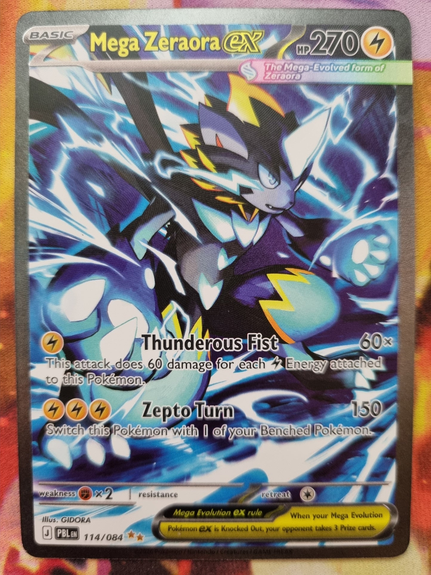 Mega Zeraora EX 114/084