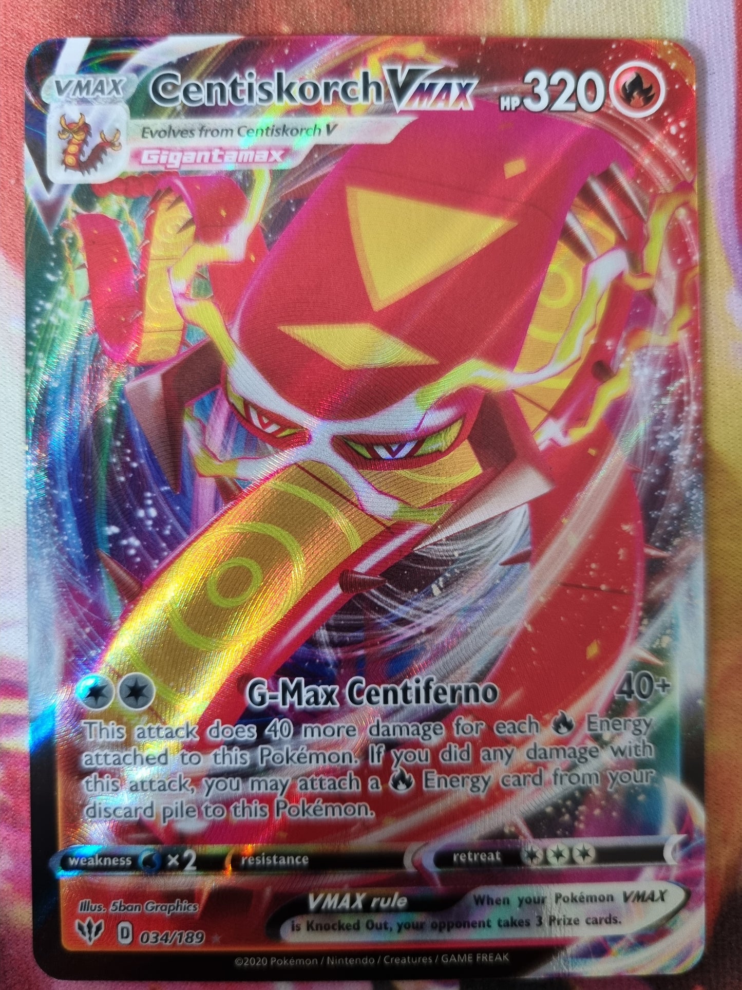 Centiskorch Vmax 034/189