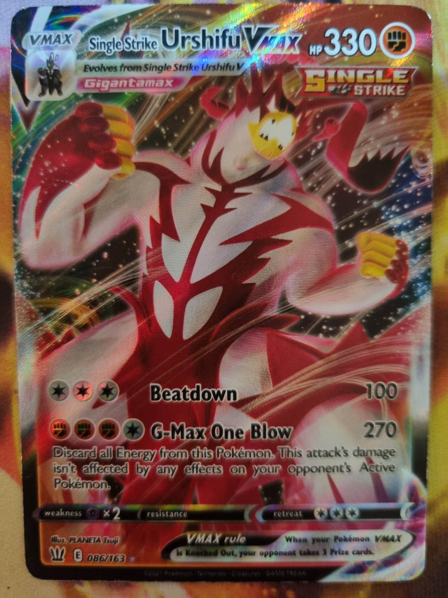 Single Strike Urshifu Vmax 086/163