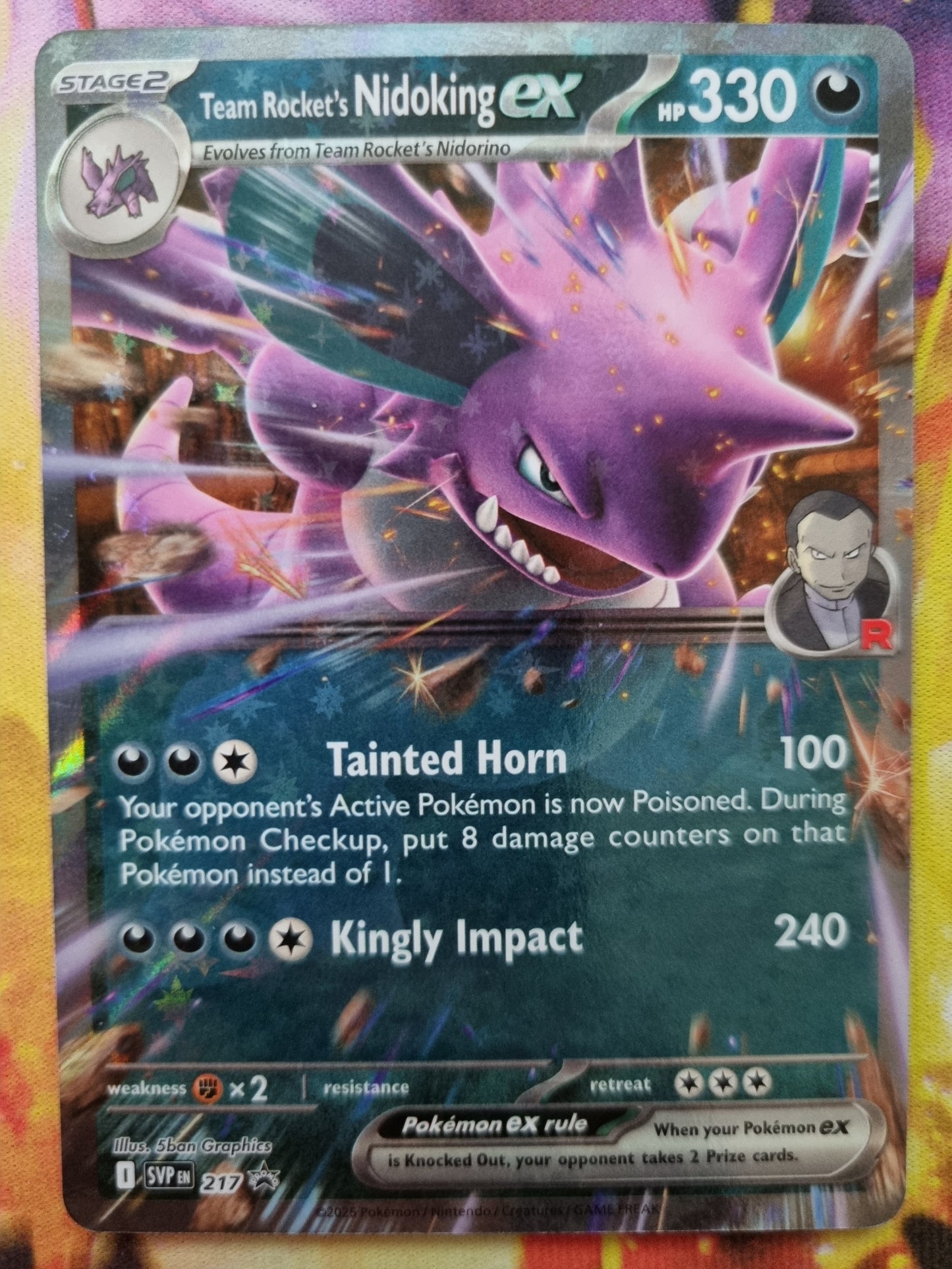 Team Rockets Nidoking EX SVP 217