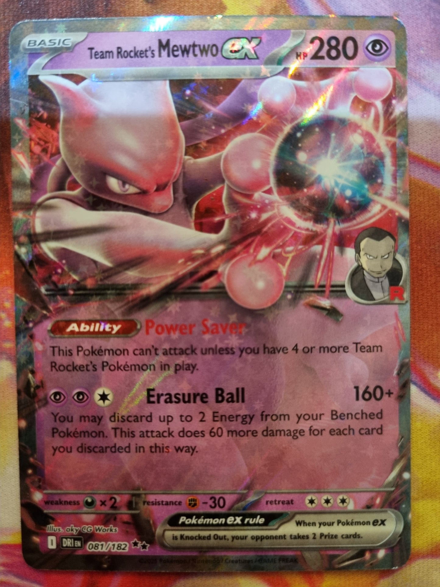 Team Rockets Mewtwo EX 081/182