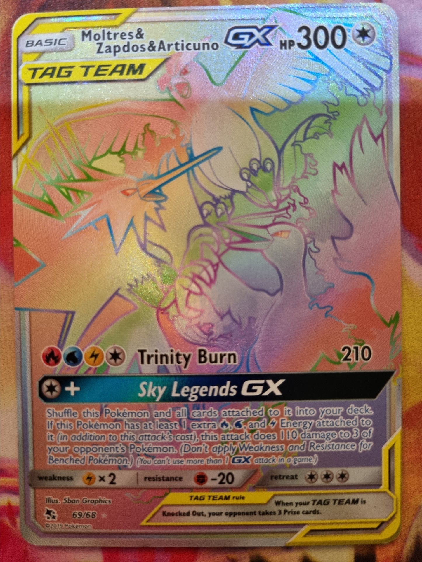Moltres & Zapdos & Articuno GX 69/68