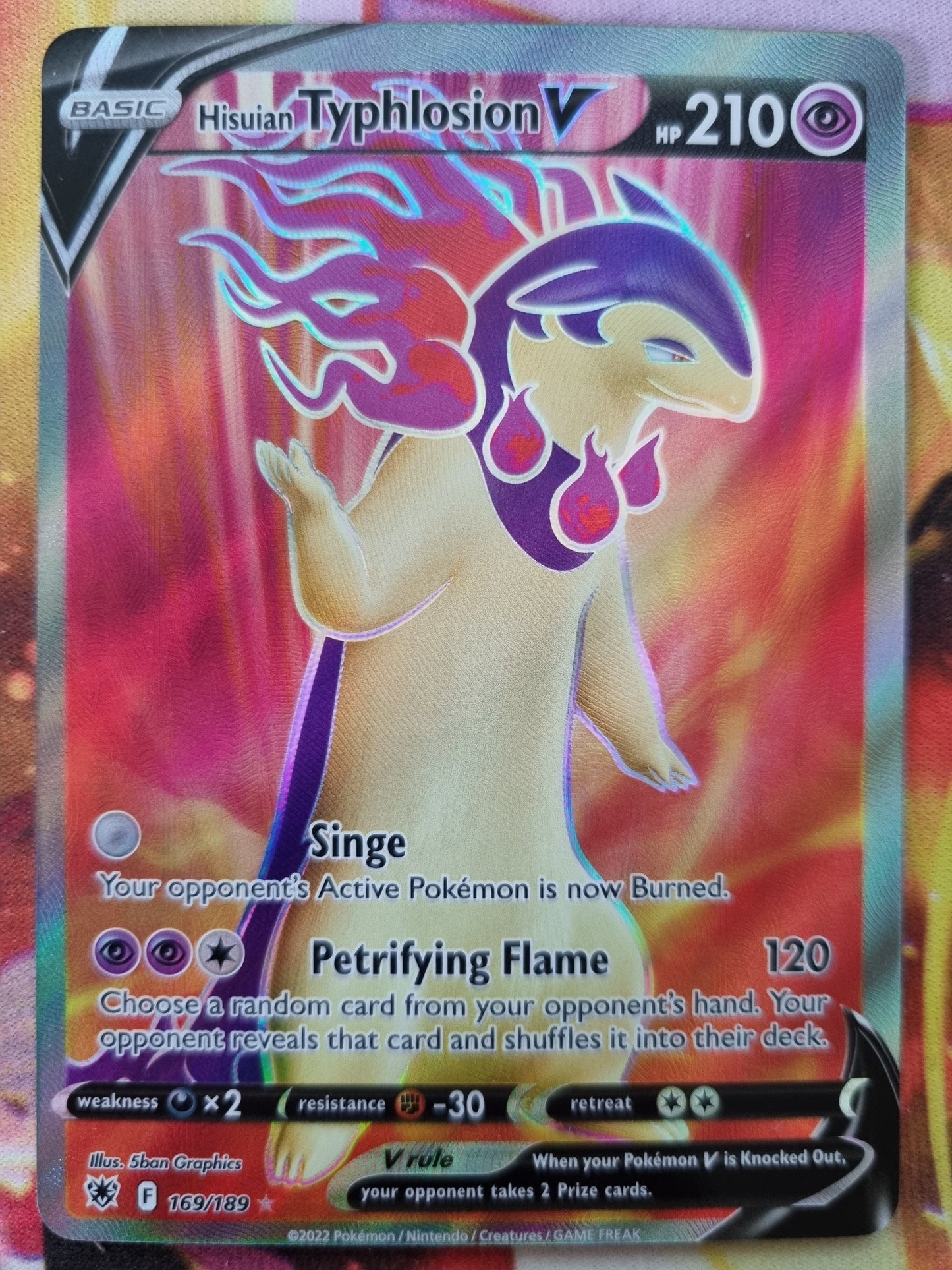 Hisuian Typhlosion V 169/189