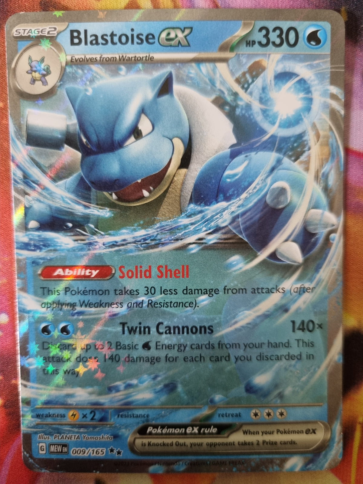 Blastoise EX 009/165