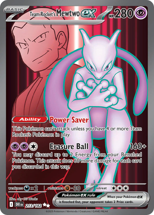 Team Rockets Mewtwo EX 213/182