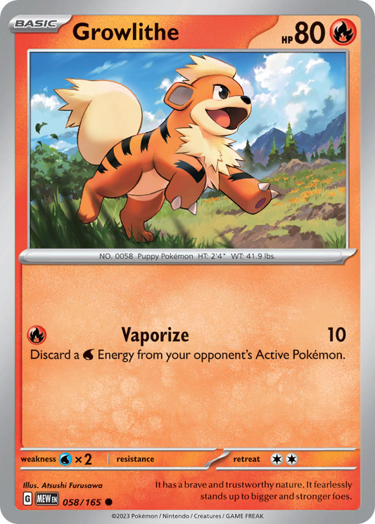 Growlithe 058/165