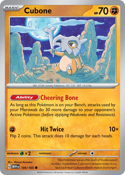 Cubone 104/165