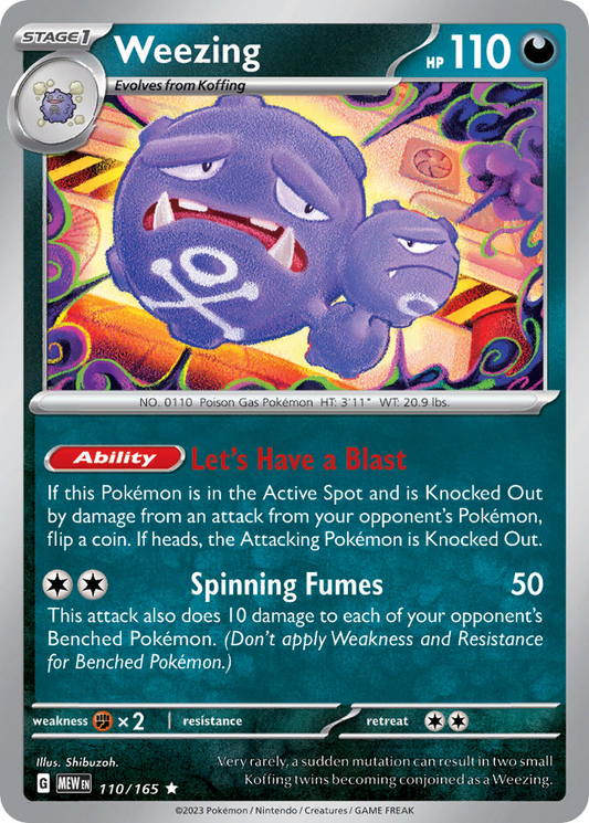 Weezing 110/165