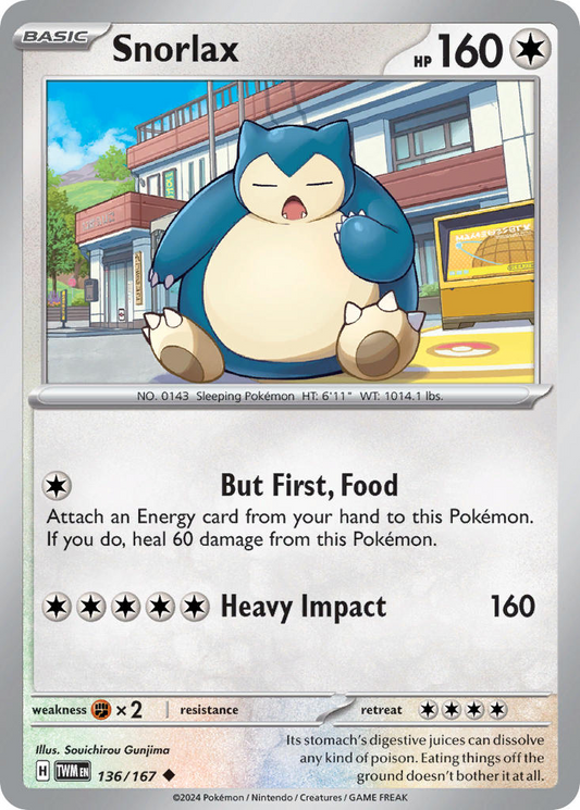 Snorlax 136/167