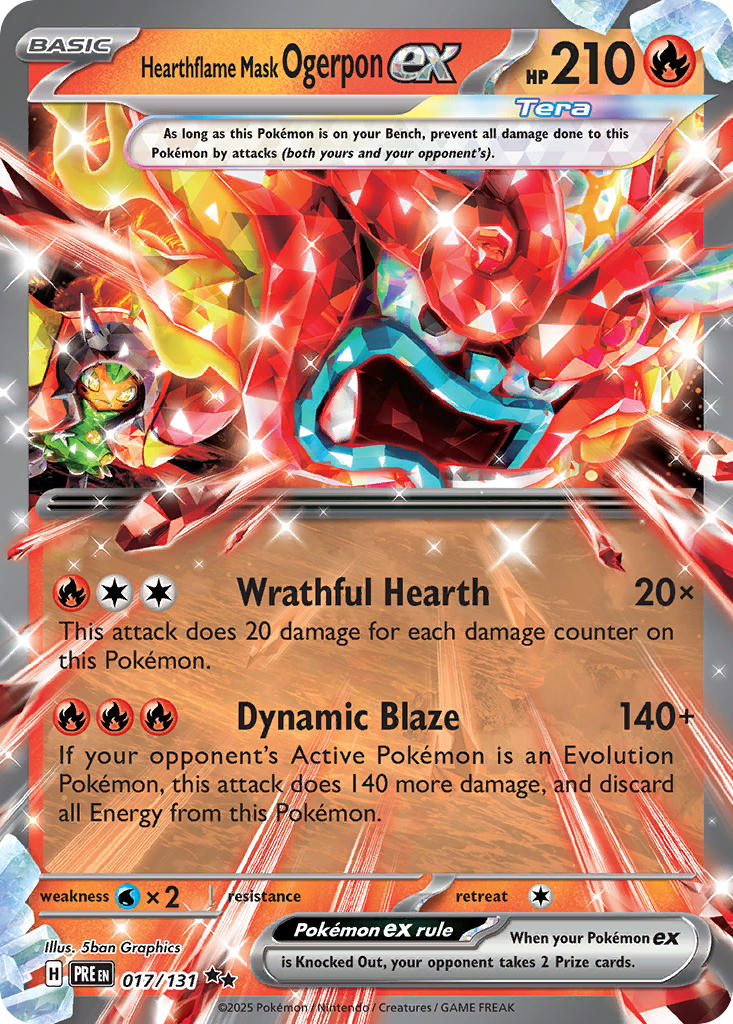 Hearthflame Mask Ogerpon EX 017/131