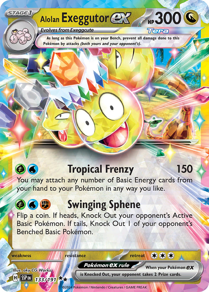 Alolan Exeggutor EX 133/191