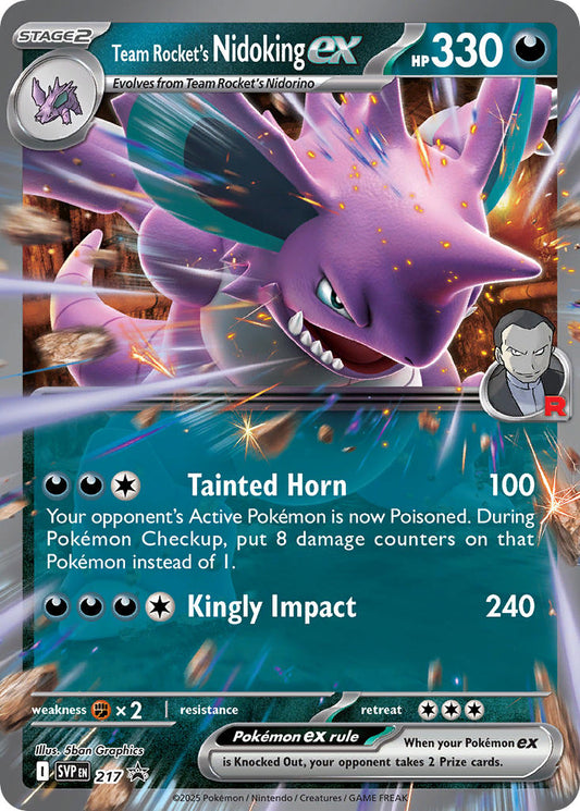 Team Rockets Nidoking EX SVP 217